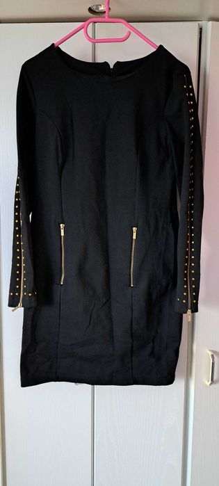 Czarna midi sukienka