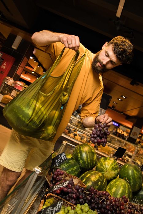 Stylowa eko torba - shopper "Monolite" oliva