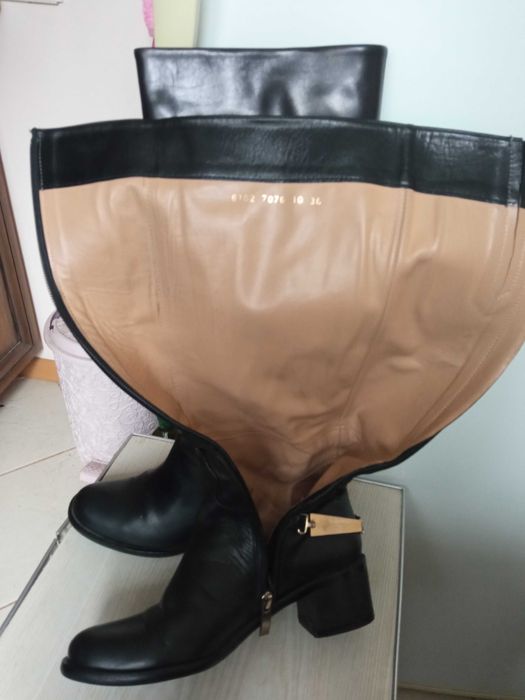 Чоботи жіночі, розмір 35-36, натуральна шкіра