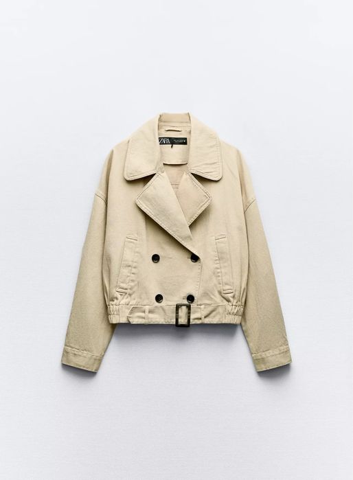 Вкорочений тренч zara