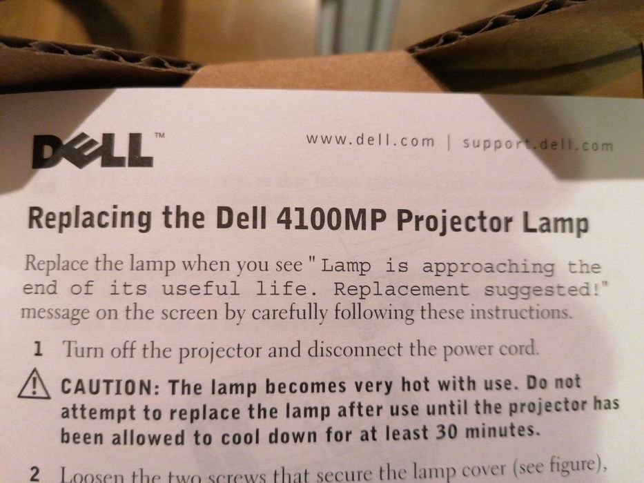 Lampa projektora Dell 4100MP