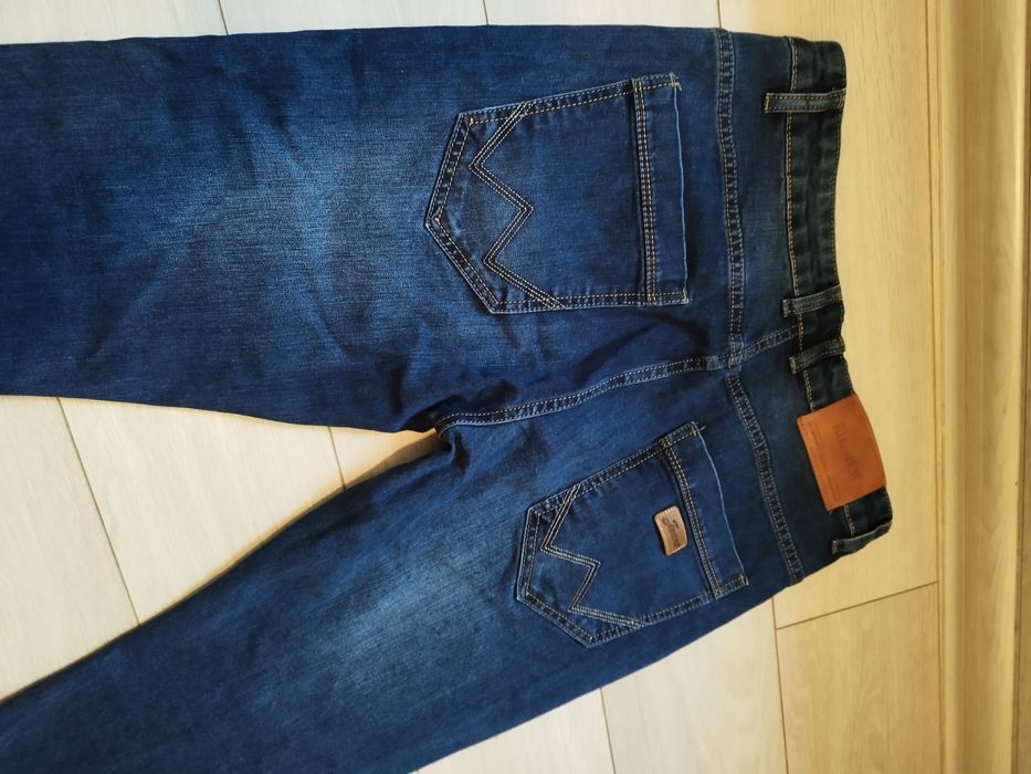 Jeansy męskie rozmiar 33, spodnie granatowe