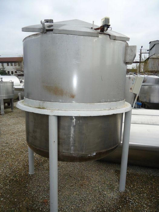 Zbiornik nierdzewny stojący z płaszczem grzewczym 2000L stojący ko