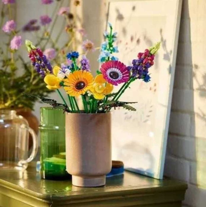 Klocki Kwiaty Klocki bukiet kwiatów klocki dla dziewczynki Prezent