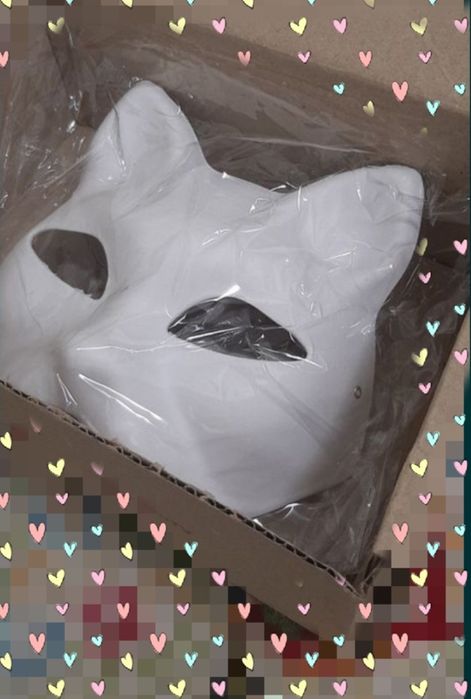 Маска Котика Cat біла японська кішка квадробіка кота: 185 грн. - Дитячі ...