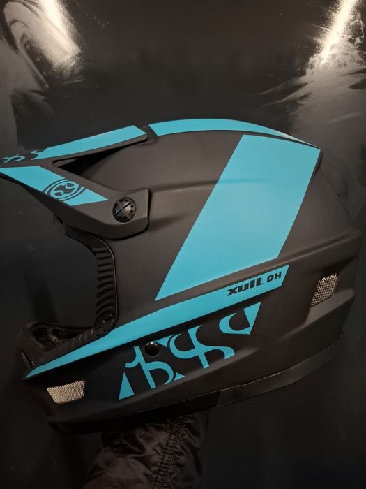 Kask rowerowy downhill full face Ixs XULT DH 57-59 cm M L lekki lagoon