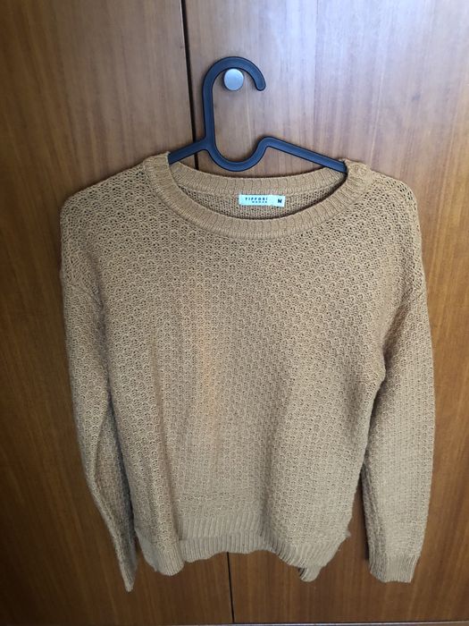 Camisola de malha grossura média