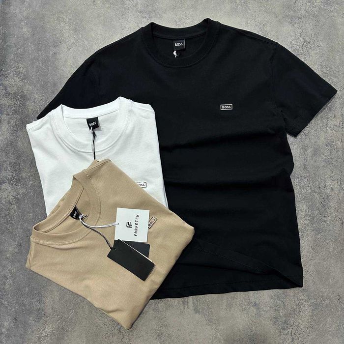 Базова чоловіча футболка Hugo Boss(3-кольори)