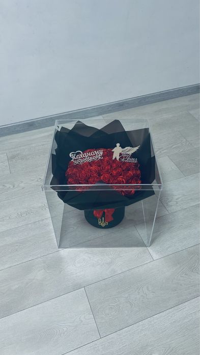 Букет з атласної стрічки