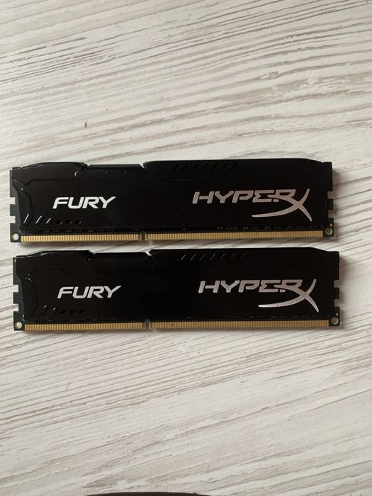HyperX FURY DDR3 8GB 1600 МГц CL10 (б/в)