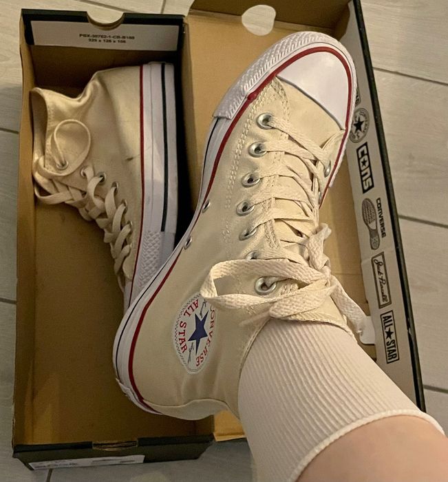 Converse Chuck Taylor All Star High Бежеві / Ivory 37.5 / Стан 10/10