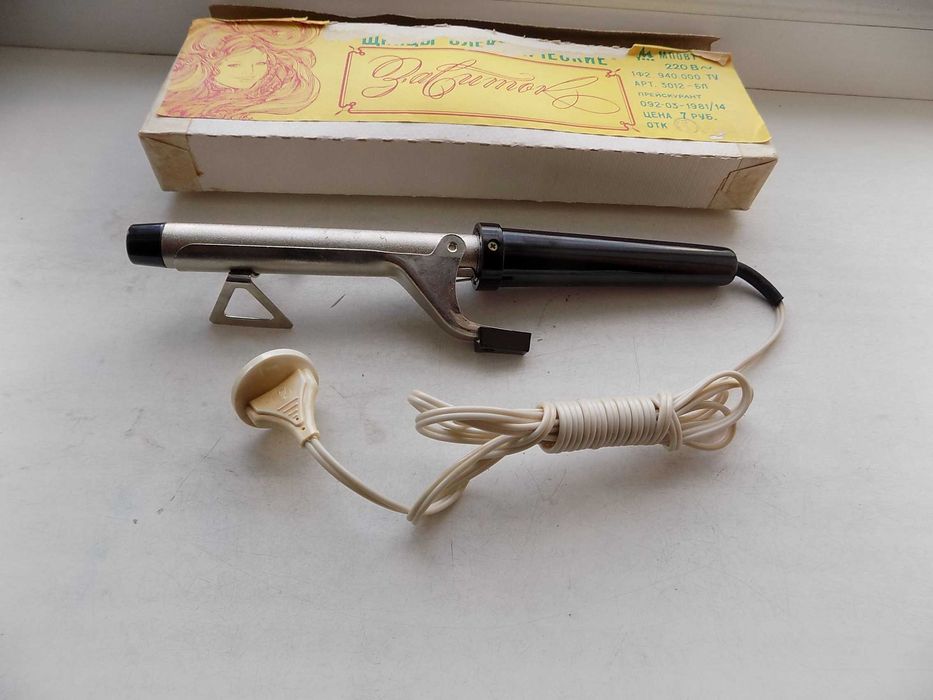 Электрощипцы для завивки волос  "Завиток" плойка СССР новые