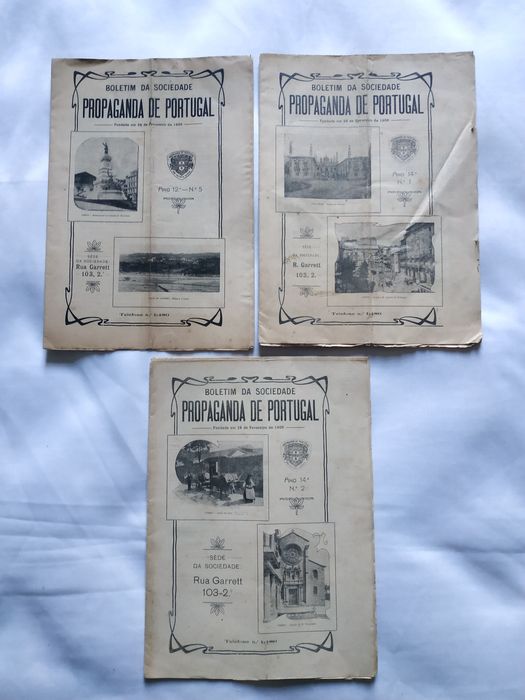 Nove livros Antigos Boletim da Sociedade Propaganda de Portugal