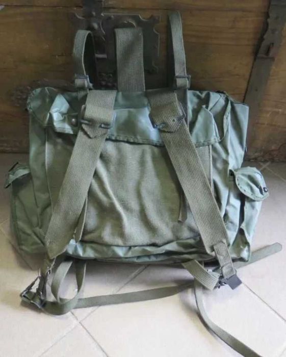 Plecak Wojskowy Armia Belgia "Kostka" Olive Vintage lata `70