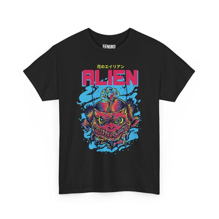 T-shirt z nadrukiem ALIEN L Czarna Unisex/Dowolny rozmiar/3 Kolory