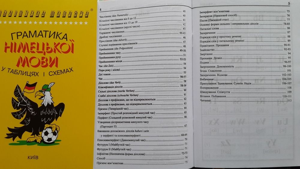 Граматика німецької в таблицях і схемах Логос