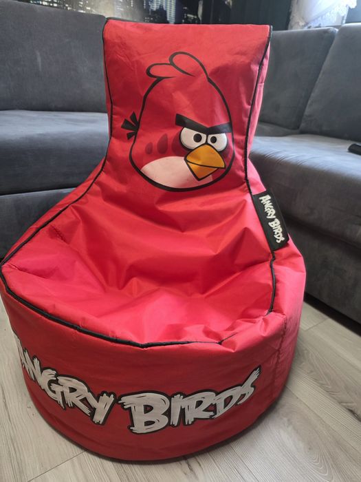 Pufa, pufa, worek, fotel angry birds