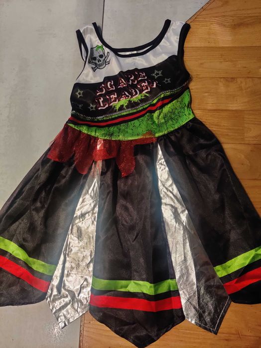 Strój karnawałowy/Cheerleaderka/5-6/110-116/Heloween/Zombie/Wiedźma
