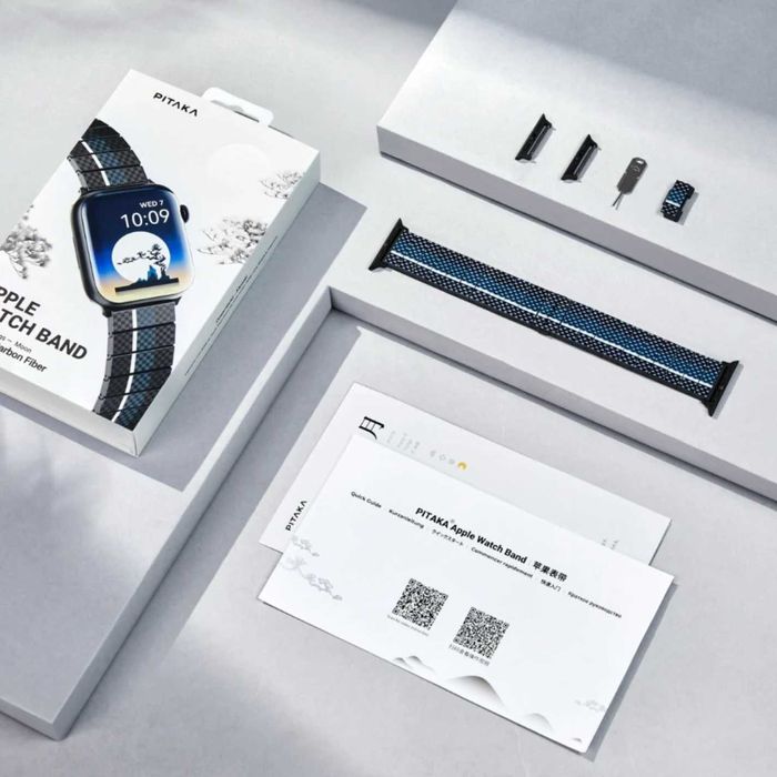 ремінець Pitaka Poetry Things Chroma Carbon Apple Watch Moon ремешок