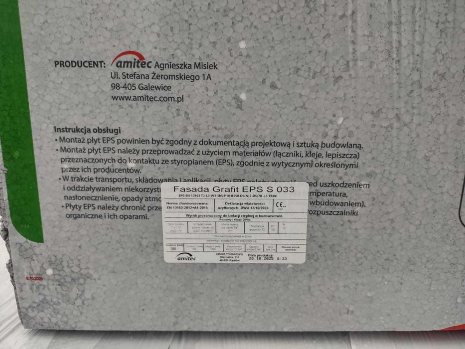 Styropian 20 cm grafit 54 /m2 paczka 85