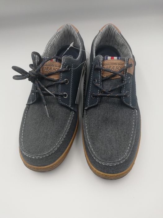 Buty męskie granatowe Dżins przecierany rozmiar 42