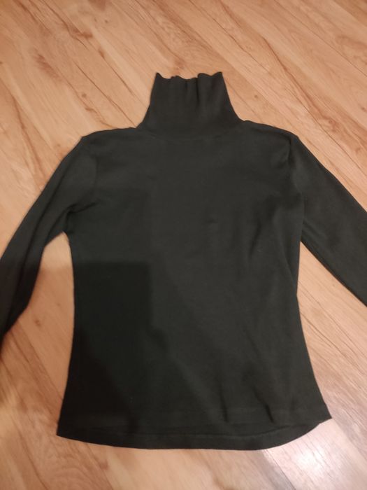 Golf damski butelkowa zieleń Sinsay