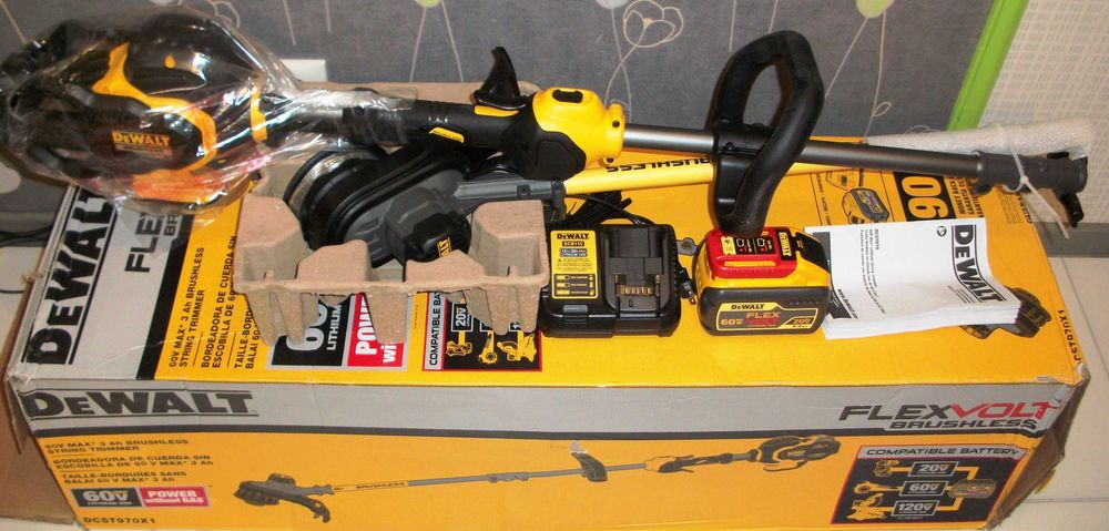 Коса аккумуляторная, триммер DeWalt DCST970X1S Flexvolt (DCM571X1)