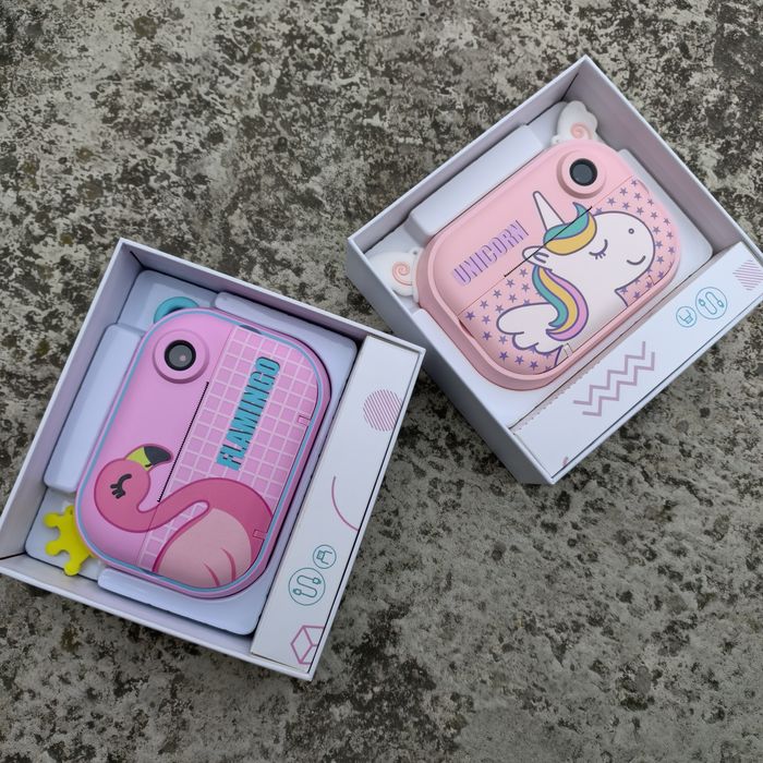 Дитячий фотоапарат миттєвого друку YT008 PINK FLAMINGO із підтримкою