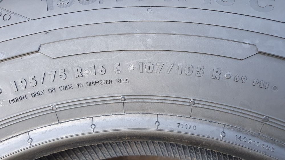 195/75 R16C   1шт Continental (Континенталь) Авторезина, шини.