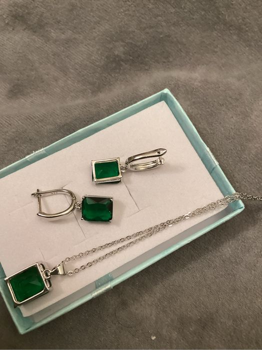 Komplet szmaragdy nano