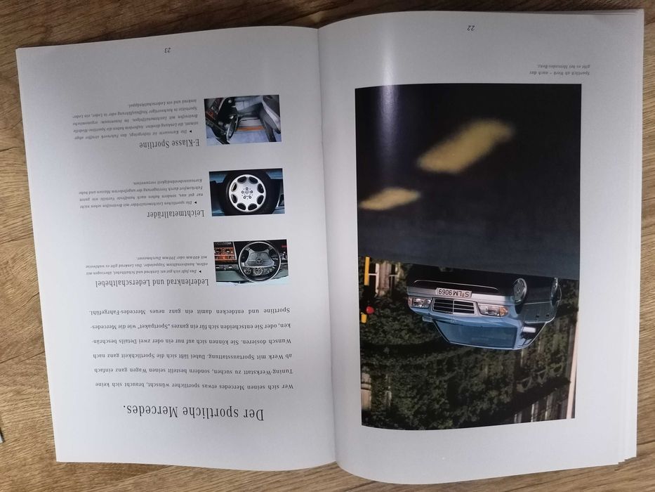Prospekt Mercedes C W202 E W124 S W140 SL R129 dodatki i akcesoria