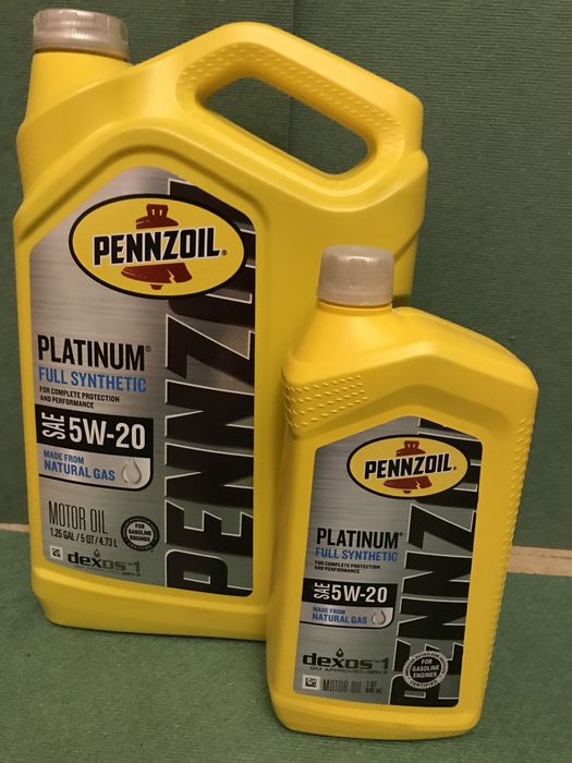 Мастило PENNZOIL  PLATINUM, та ULTRA , 5W20 5W30 0W20 0W40 ,5 кварт .