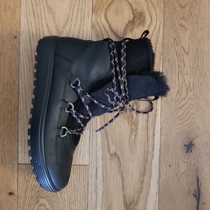 ECCO Soft 7 Tred Śniegowce Buty zimowe 37 wkł. 24,3 cm Skóra Wełna
