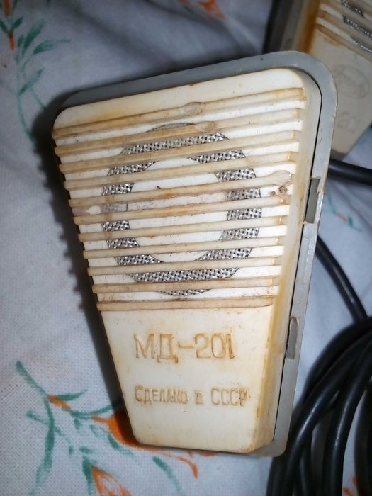 винтажный СССР микрофон 2 шт. МД-201 Тульский завод "Октава" 1981 г.