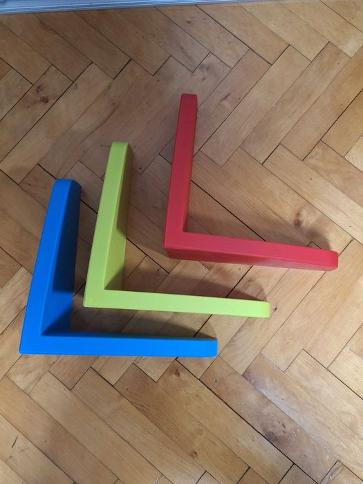 3 półki dziecięce w kształcie litery L IKEA