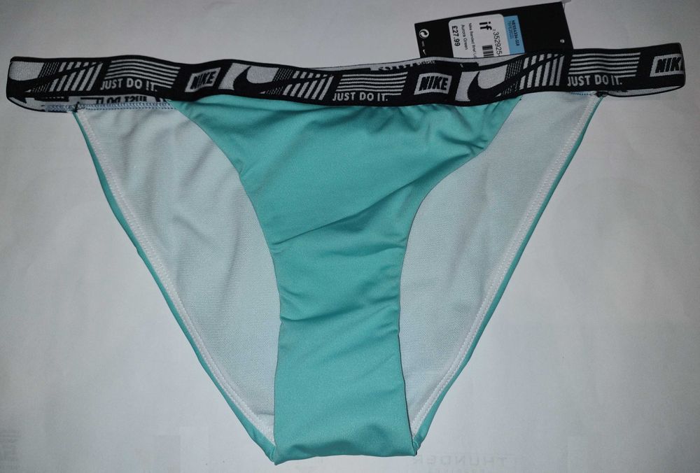 NIKE Majtki bikini damskie turkusowe rozmiar S