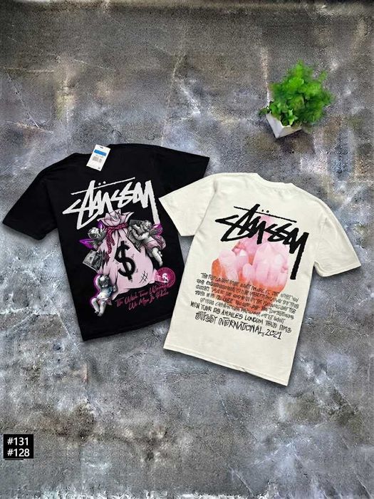 Stussy Футболка Новая Money Angel (XS S M L XL XXL)