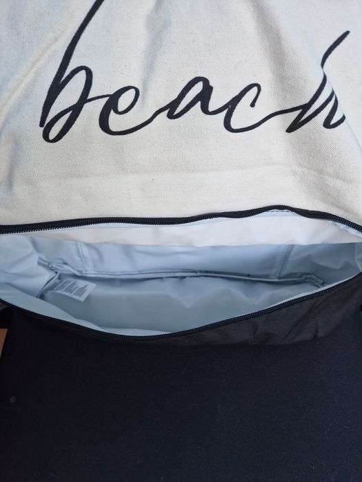 Torba  plażowa z bawełnianego płótna