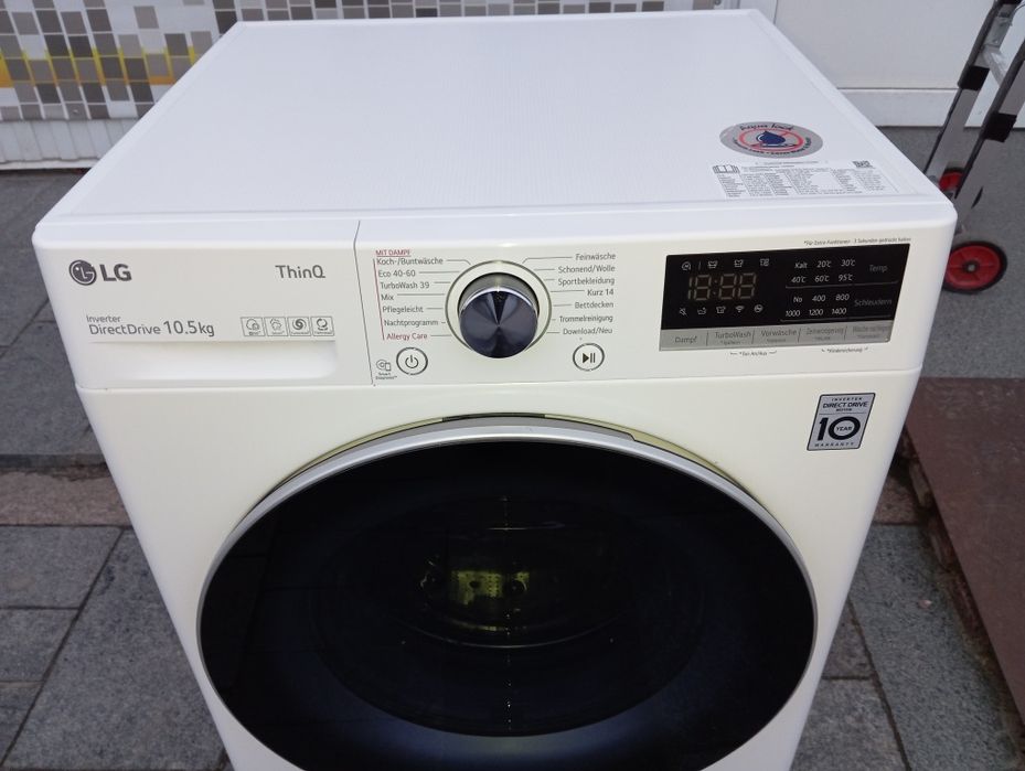 Стиральная машина LG 10,5кг 2021год с Паром Прямой привод из Германии