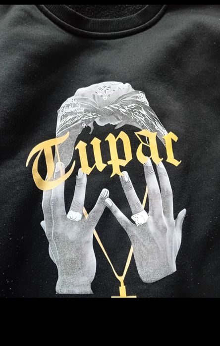 #2pac bluza spodnie dresowe czarny