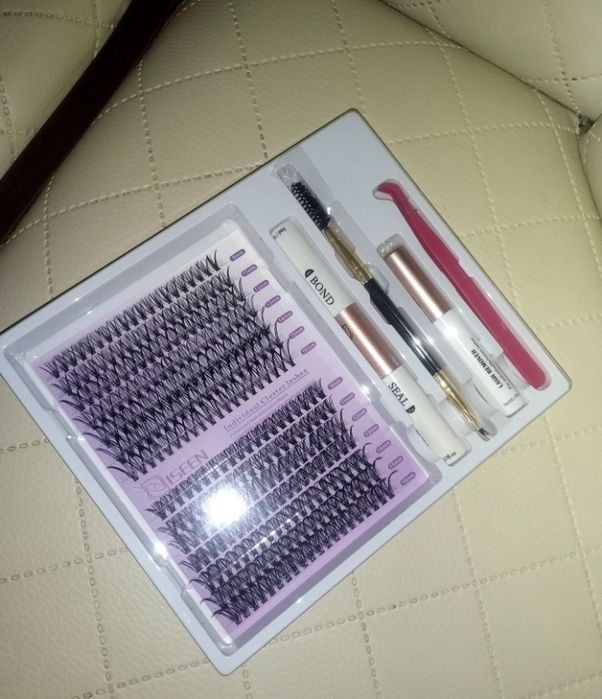 Mega duzy Zestaw do robienia rzęs Kępki 2D i 3D#rzęsy bondingowe