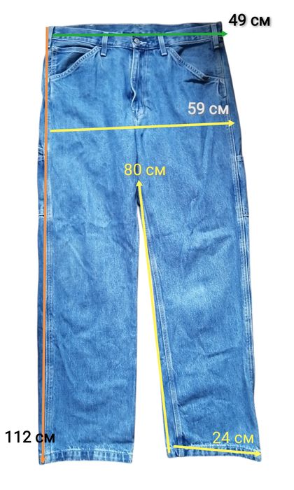 Джинси робочі Levi's Workwear карго Carpenter,W36 L34,сині, L левіс