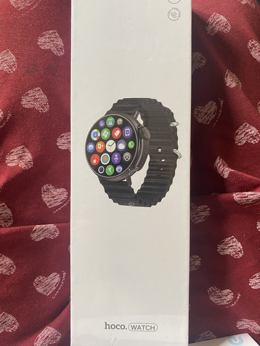 Smartwatch Y18 IP67 1,52" LCD TFT tętno saturacja czarna tarcza Hoco