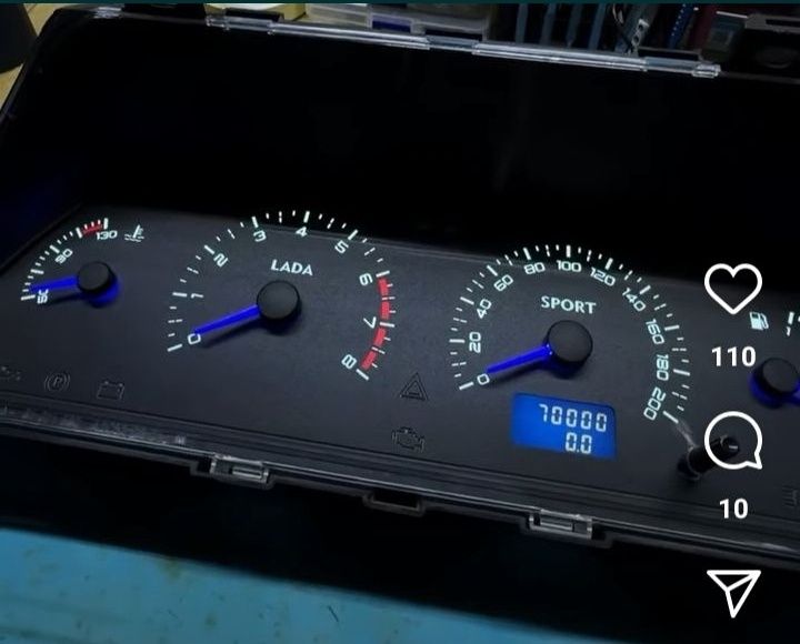 Пересвет приборной панели