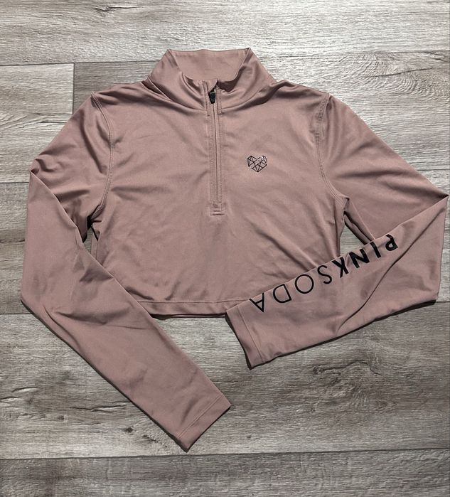 Укорочений лонгслів реглан pink soda