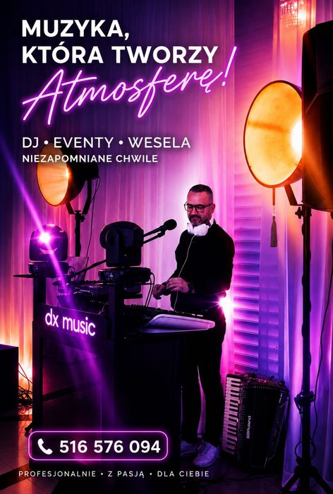 DJ Wodzirej z akordeonem na wesele urodziny i 18 stki Bełchatów
