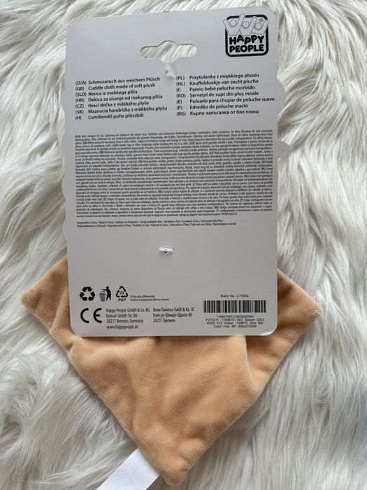 Przytulanka z miękkiego pluszu niemowlęca
