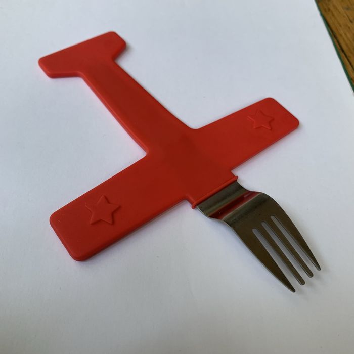 Виделка літак обманка для дітей вилка самолет Fred & Friends