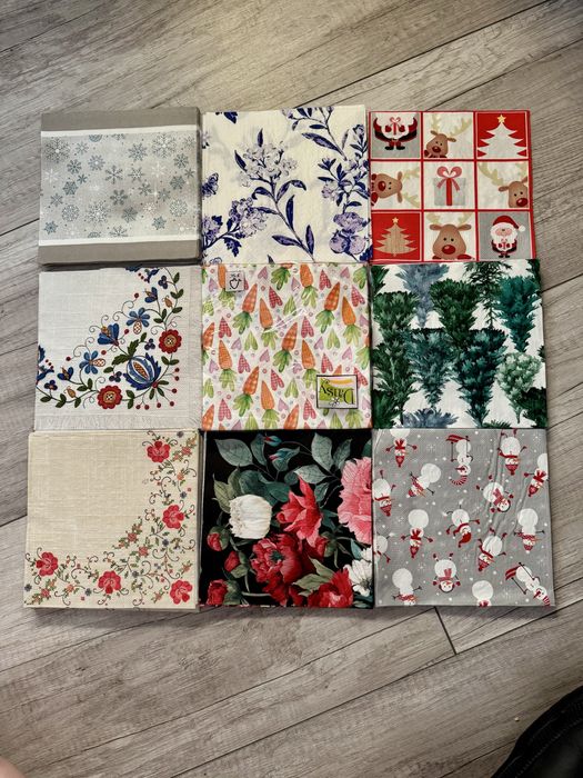 Zestaw do decoupage (serwetki i inne)