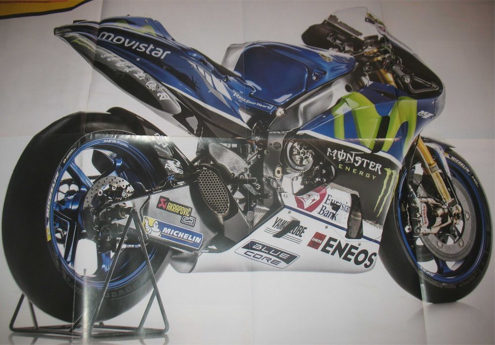 Poster - Yamaha YZR-M1 - MotoGP 2016 - Valentino Rossi